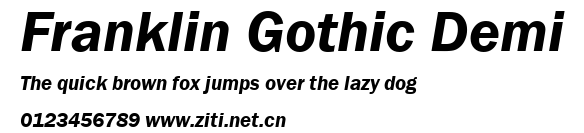 Franklin Gothic Demi.ttf字體轉換器圖片