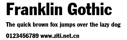Franklin Gothic.ttf字體轉換器圖片