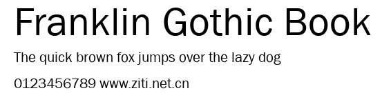 Franklin Gothic Book.ttf字體轉換器圖片