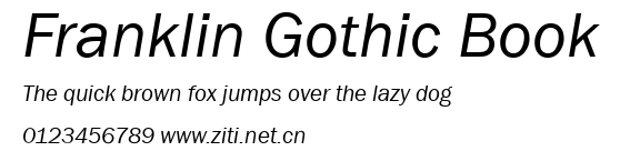 Franklin Gothic Book.ttf字體轉換器圖片