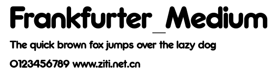 Frankfurter_Medium.ttf字體轉換器圖片