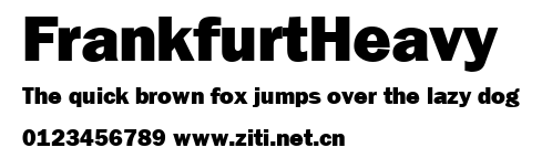 FrankfurtHeavy.ttf字體轉換器圖片