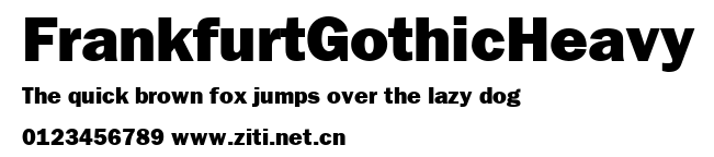 FrankfurtGothicHeavy.ttf字體轉換器圖片