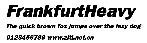FrankfurtHeavy.ttf字體轉換器圖片