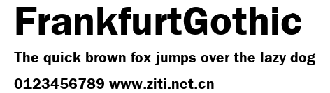 FrankfurtGothic.ttf字體轉換器圖片