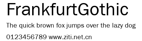 FrankfurtGothic.ttf字體轉換器圖片