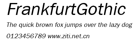 FrankfurtGothic.ttf字體轉換器圖片