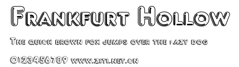 Frankfurt Hollow.ttf字體轉換器圖片