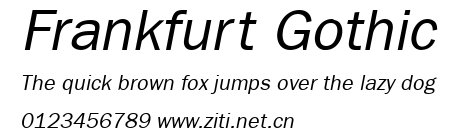 Frankfurt Gothic.ttf字體轉換器圖片
