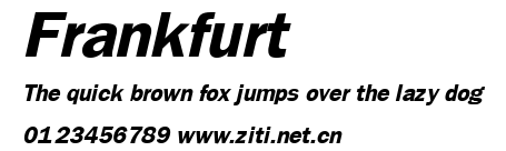 Frankfurt.ttf字體轉換器圖片