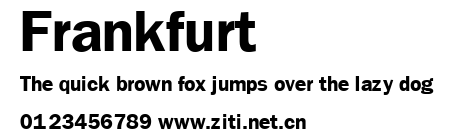Frankfurt.ttf字體轉換器圖片