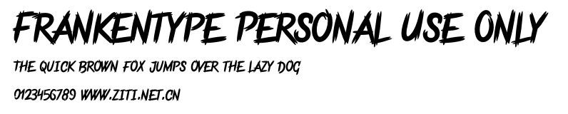 Frankentype Personal Use Only.otf字體轉換器圖片