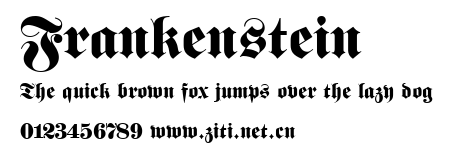 Frankenstein.ttf字體轉換器圖片