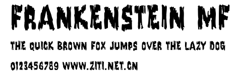 Frankenstein MF.ttf字體轉換器圖片