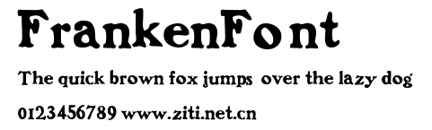 FrankenFont.ttf字體轉換器圖片