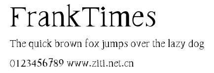 FrankTimes.ttf字體轉換器圖片