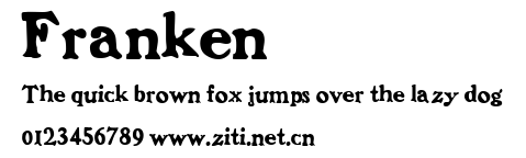 Franken.ttf字體轉換器圖片