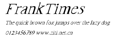 FrankTimes.ttf字體轉換器圖片