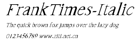 FrankTimes-Italic.ttf字體轉換器圖片