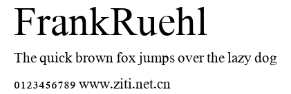 FrankRuehl.ttf字體轉換器圖片