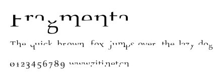 Fragmenta.ttf字體轉換器圖片