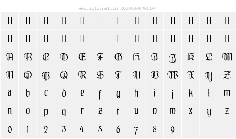 字符映射圖