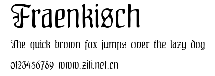 Fraenkisch.ttf字體轉換器圖片