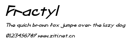 Fractyl.ttf字體轉換器圖片