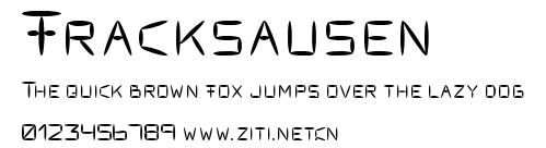 Fracksausen.ttf字體轉換器圖片