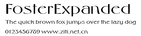 FosterExpanded.ttf字體轉換器圖片