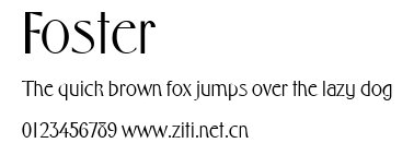 Foster.ttf字體轉換器圖片