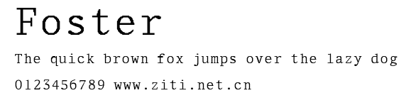 Foster.ttf字體轉換器圖片