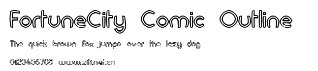 FortuneCity Comic Outline .ttf字體轉換器圖片
