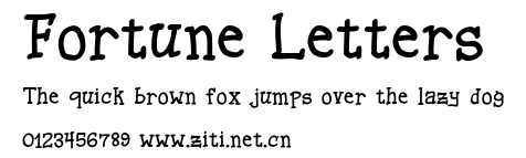 Fortune Letters.ttf字體轉換器圖片