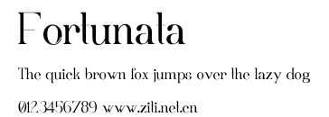 Fortunata.ttf字體轉換器圖片