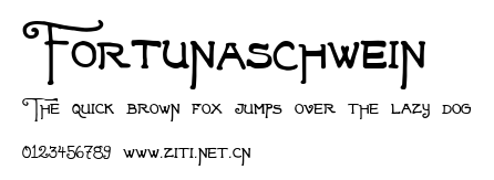 Fortunaschwein.ttf字體轉換器圖片