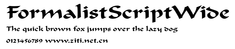 FormalistScriptWide.ttf字體轉換器圖片