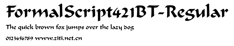 FormalScript421BT-Regular.ttf字體轉換器圖片