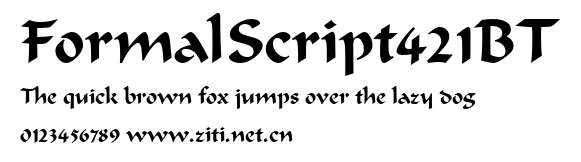 FormalScript421BT.ttf字體轉換器圖片