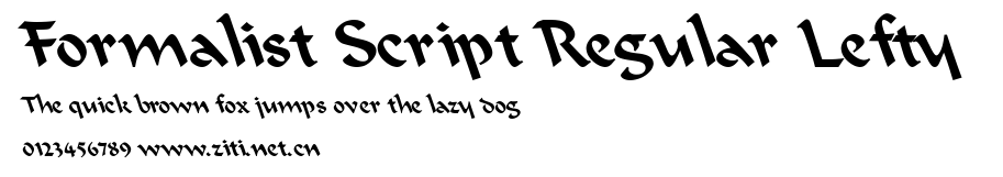 Formalist Script Regular Lefty .ttf字體轉換器圖片