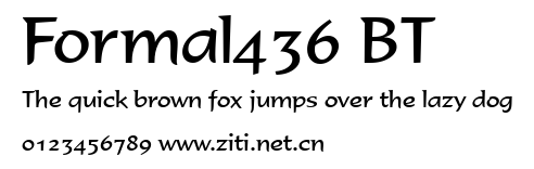 Formal436 BT.ttf字體轉換器圖片