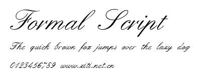 Formal Script.ttf字體轉換器圖片