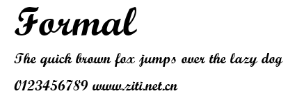 Formal.ttf字體轉換器圖片