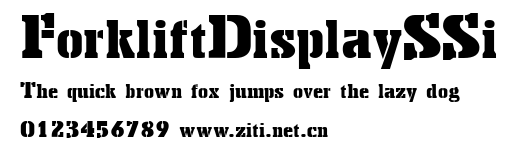 ForkliftDisplaySSi.ttf