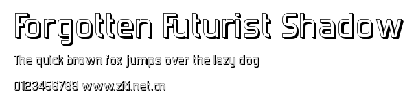 Forgotten Futurist Shadow.ttf字體轉換器圖片