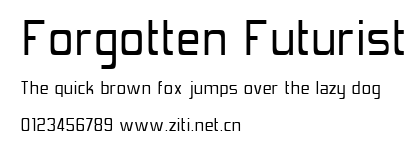 Forgotten Futurist.ttf字體轉換器圖片