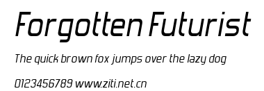 Forgotten Futurist.ttf字體轉換器圖片