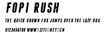 Fopi Rush.ttf字體轉換器圖片