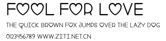 Fool For Love.ttf字體轉換器圖片
