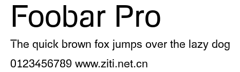 Foobar Pro.otf字體轉換器圖片